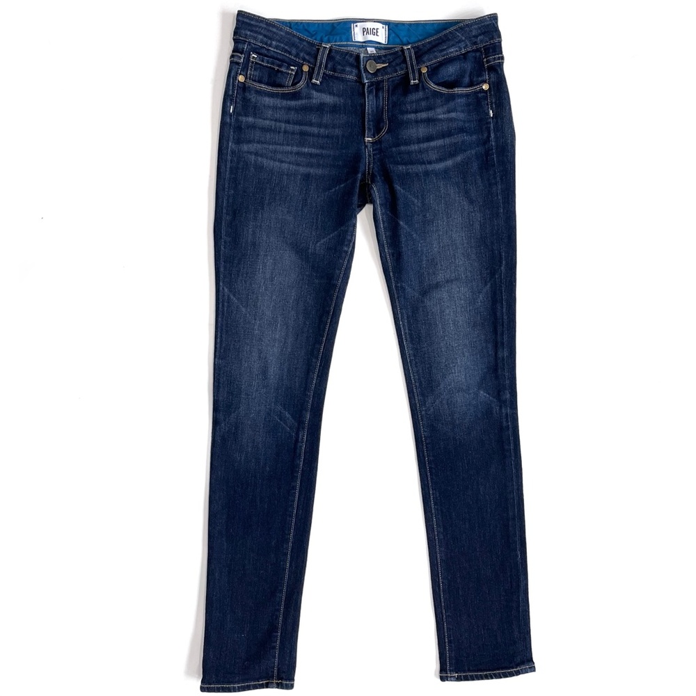 Paige Jimmy Skinny Rebel Without a Cause Dark Wash Jeans  25